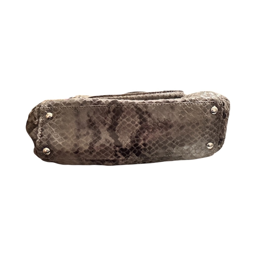 Michael Kors Hamilton Dark Grey Python Snakeskin … - image 3